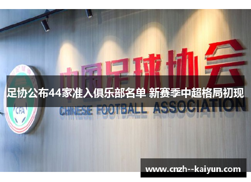 足协公布44家准入俱乐部名单 新赛季中超格局初现 足协公布44家准入俱乐部名单 新赛季中超格局初现